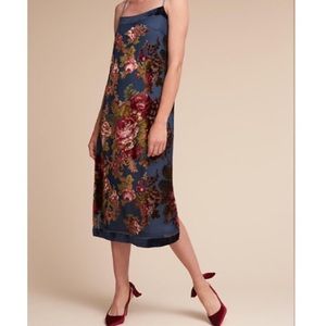 BHLDN Carlson Burnout Velvet Dress